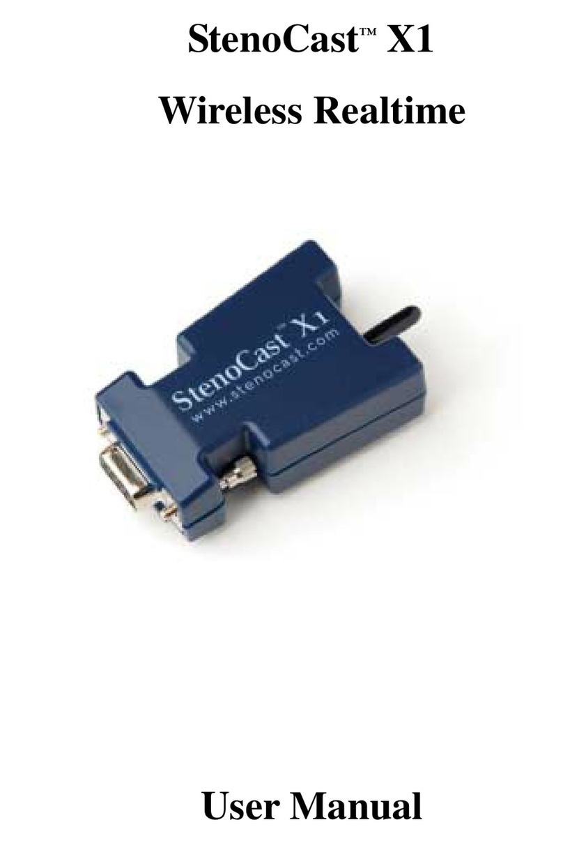 Horizon Technical Consulting StenoCast X1 user manual Horizon Technical Consulting StenoCast X1 user manual