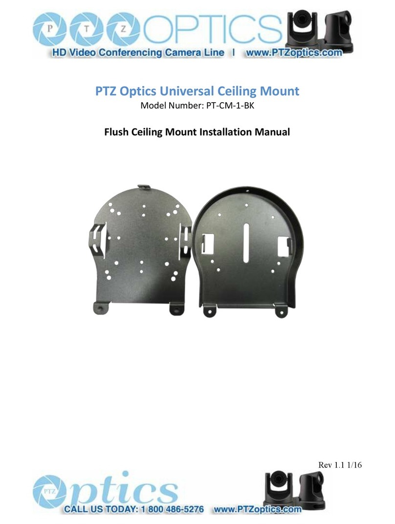 PTZOptics PT-CM-1-BK installation instructions