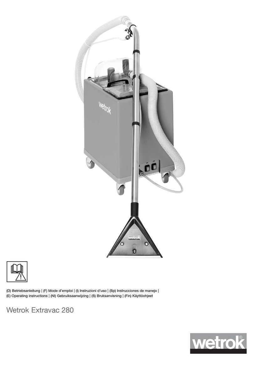 Wetrok Extravac 280 operating instructions