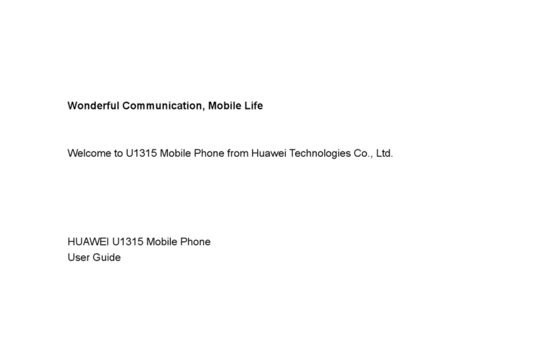 Huawei U1315 User manual Huawei U1315 User manual