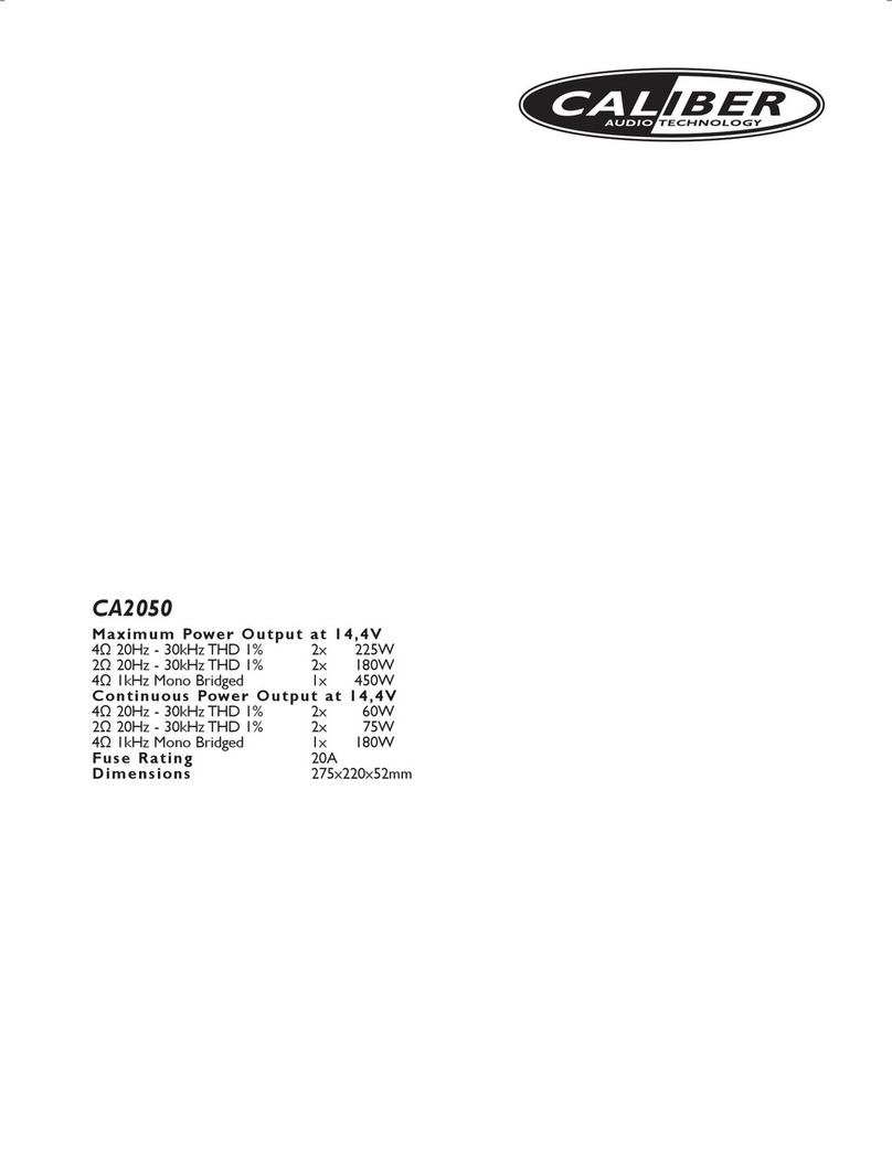 Caliber CA2050 manual