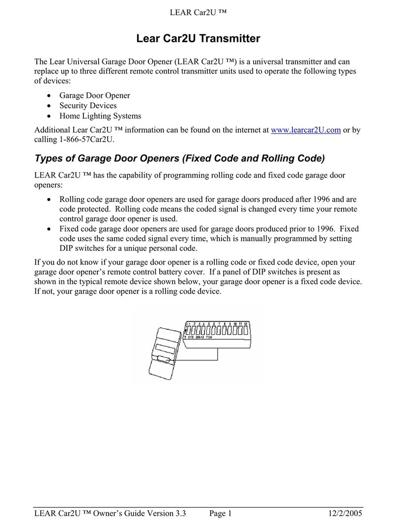 Lear Car2U user manual