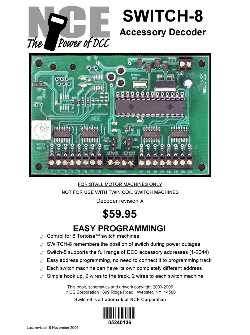 NCE SWITCH-8 manual