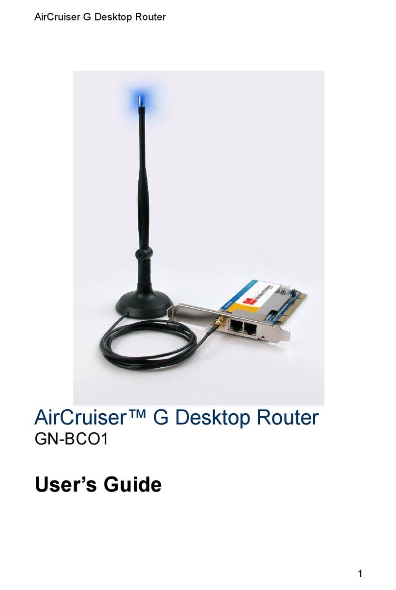 Gigabyte AirCruiser GN-BCO1 User manual Gigabyte AirCruiser GN-BCO1 User manual