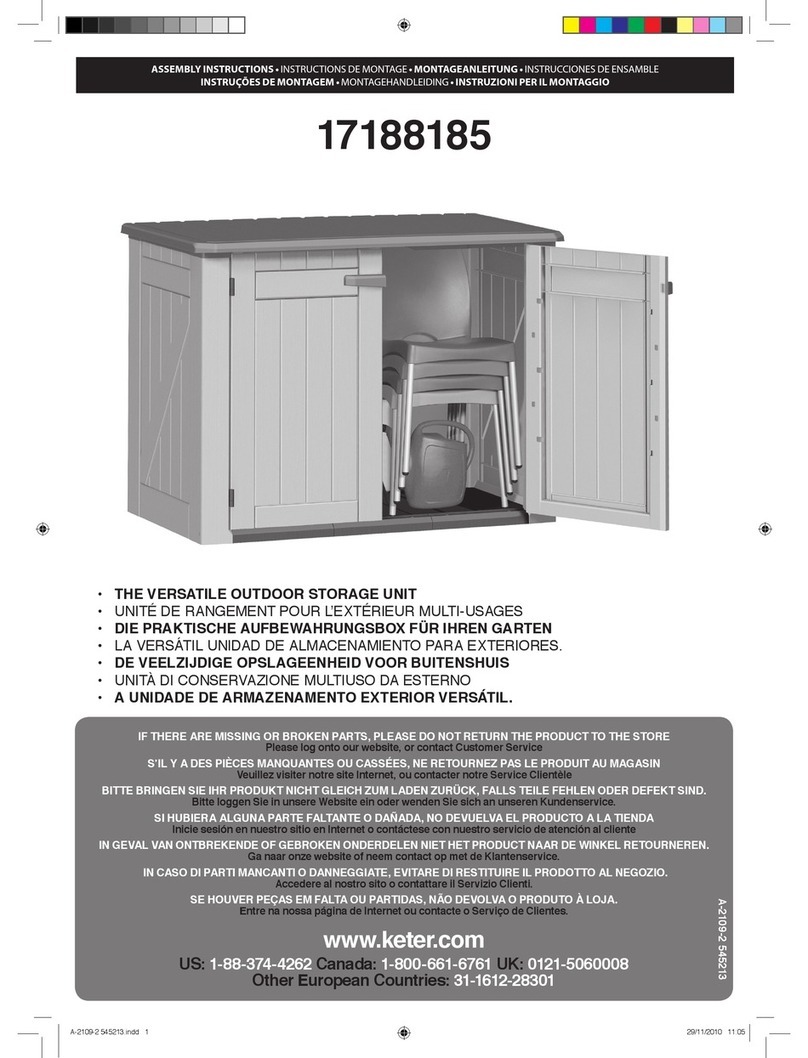 Keter 17188185 Assembly instructions