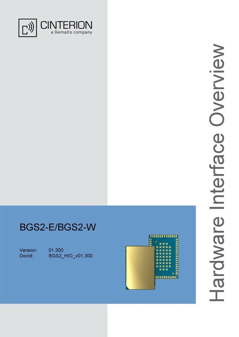 Cinterion BGS2-E Hardware overview