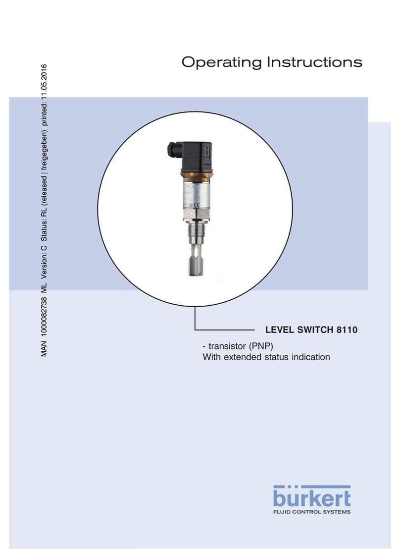 Bürkert LEVEL SWITCH 8110 User manual
