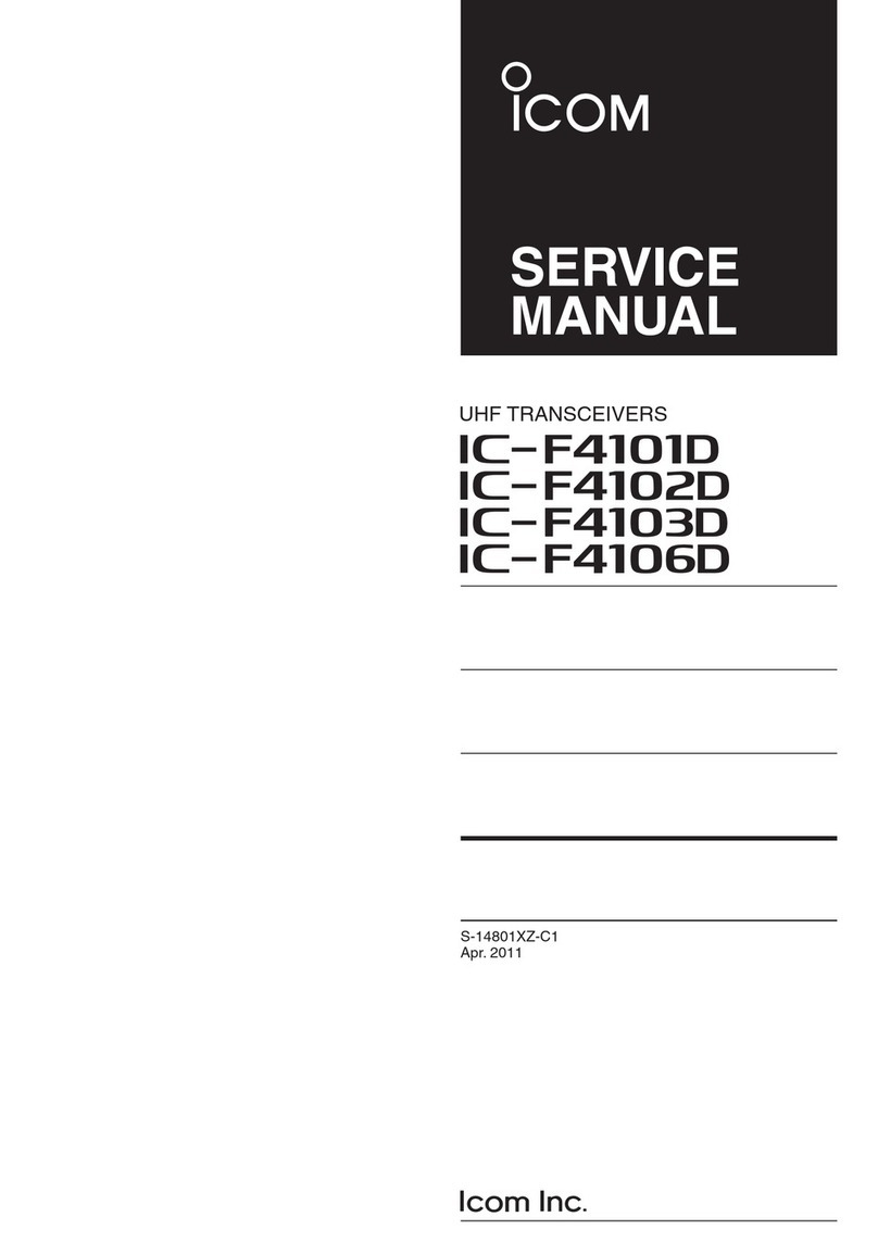 Icom IC-F4101D Service manual