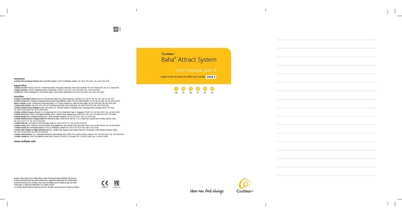 Cochlear Baha User manual