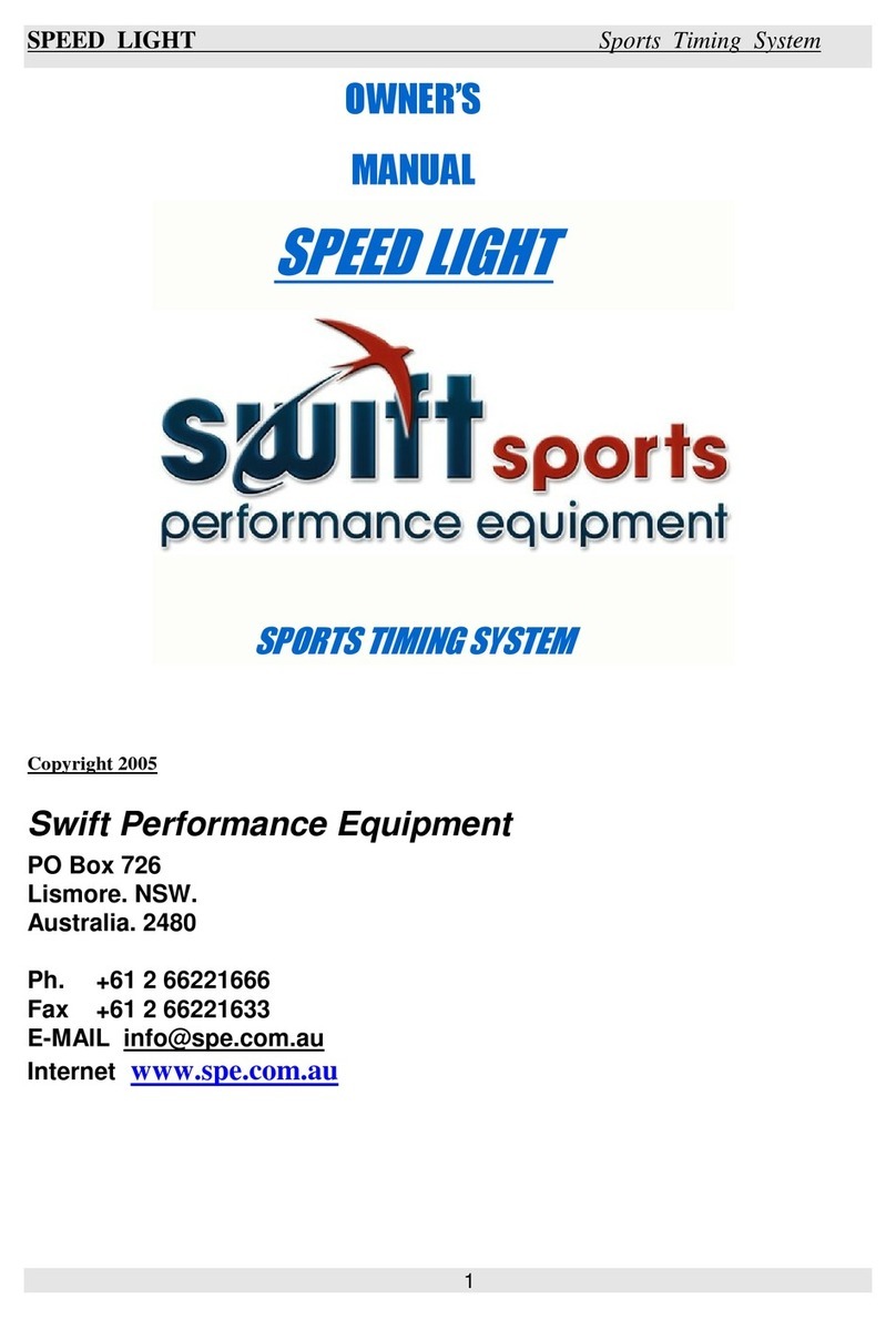 Swift Sports SPEED LIGHT User manual
