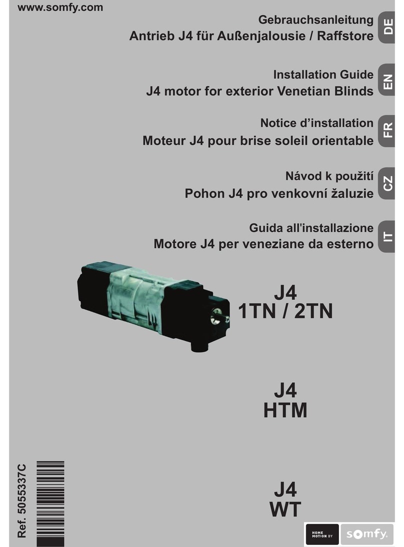 SOMFY J4 1TN User manual