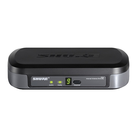 Shure PG2 User manual