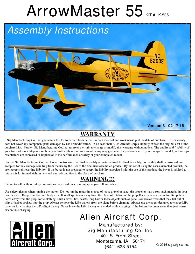 Alien Aircraft Corp ArrowMaster 55 Assembly instructions
