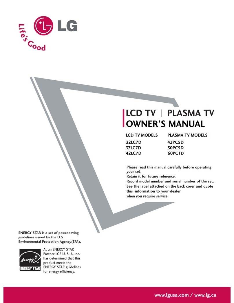 LG 32LC7D Series User manual