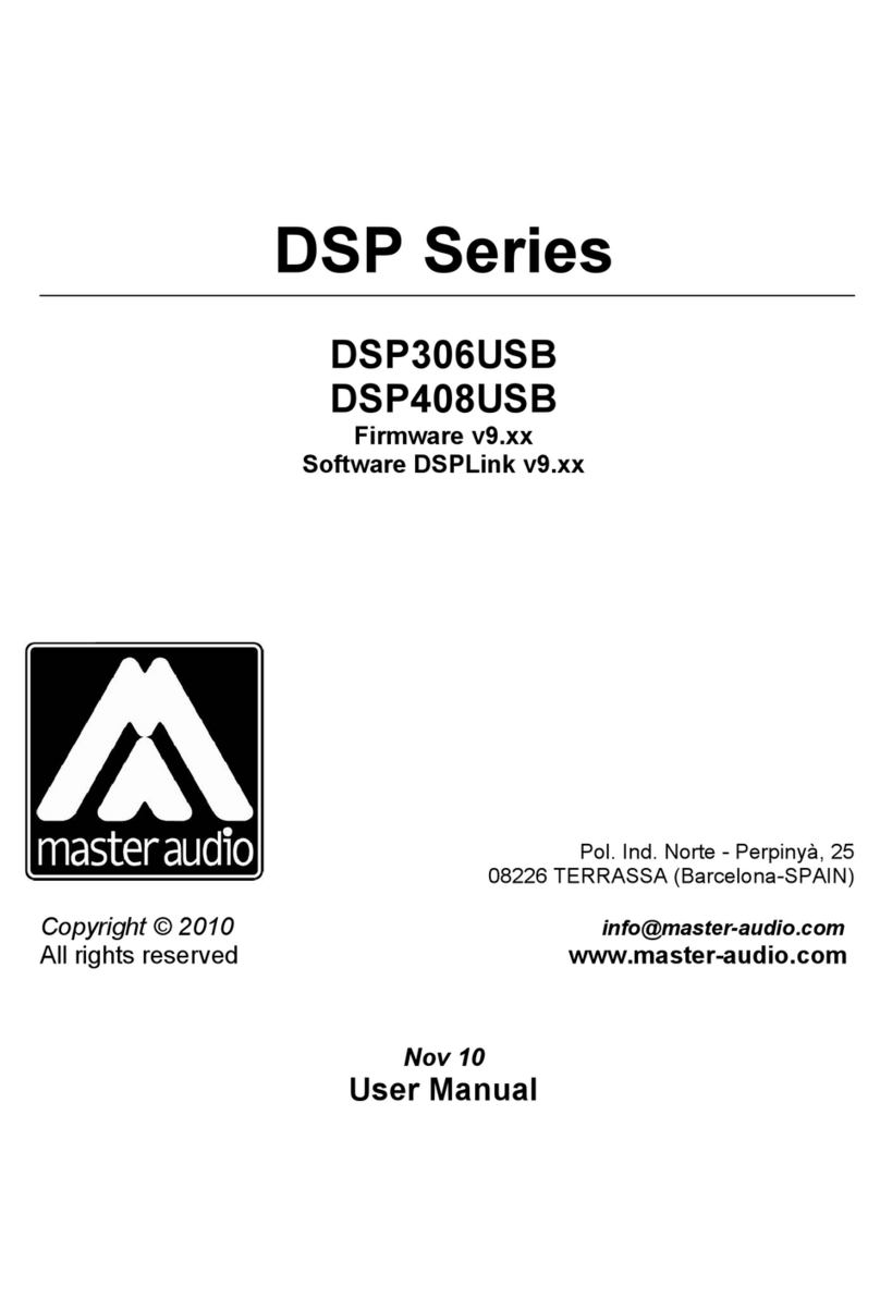 Master audio DSP306USB user manual