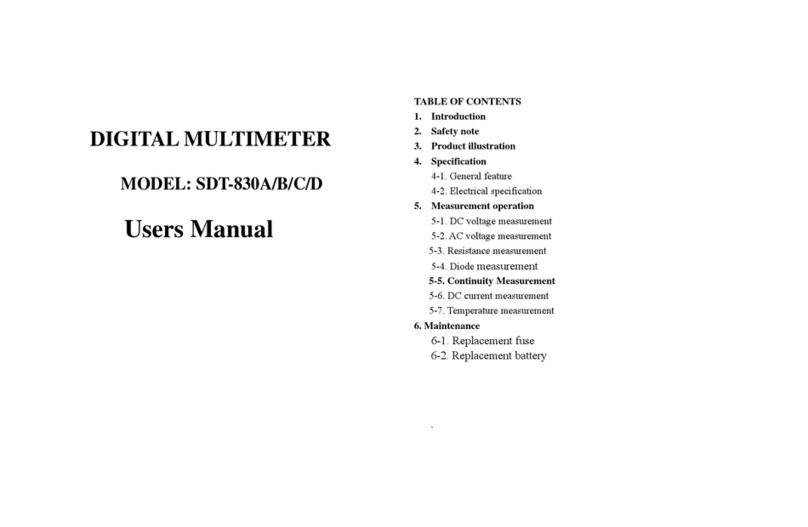 SDAR 830A, 830B, 830D, 830C user manual