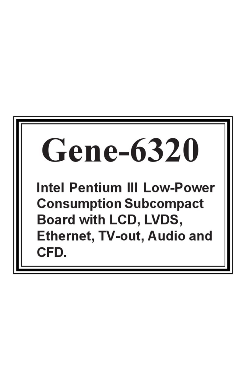 Aaeon Gene-6320 User manual Aaeon Gene-6320 User manual