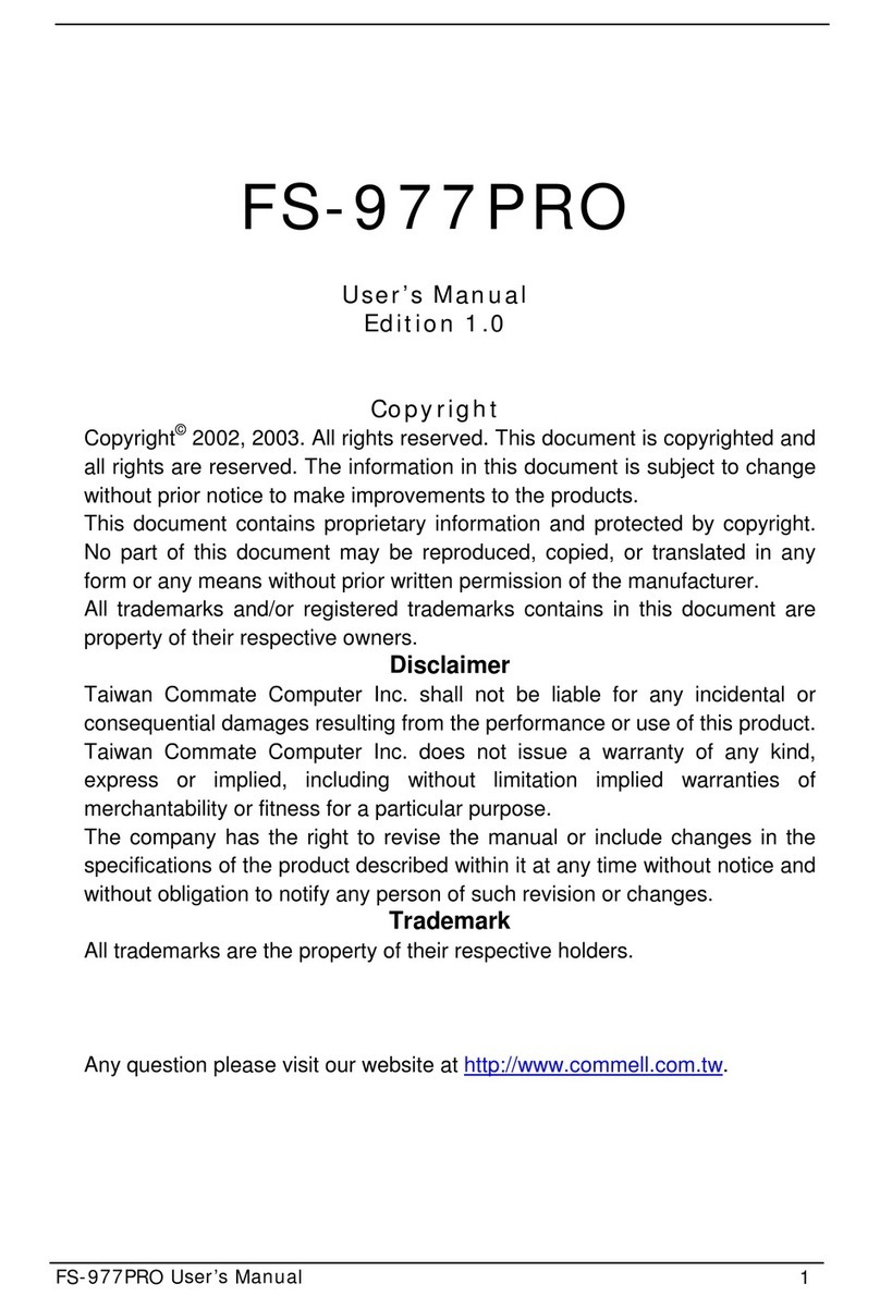 Commell FS-977PRO user manual