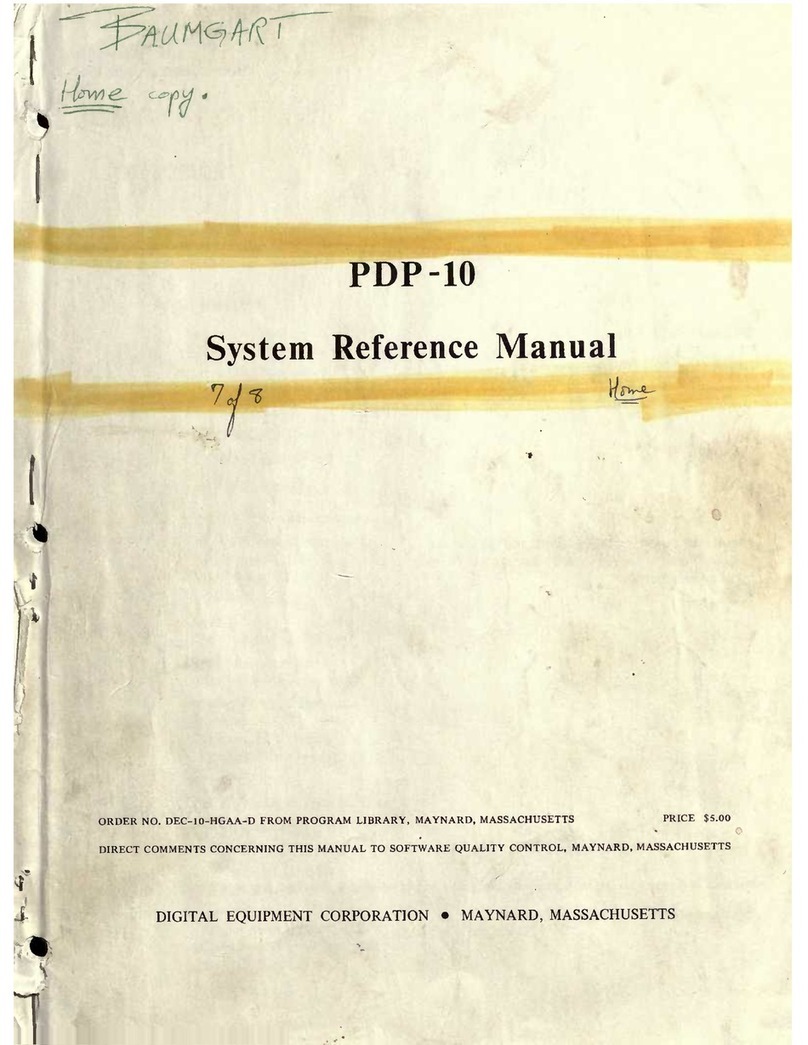 Digital Equipment PDF-10 System reference manual
