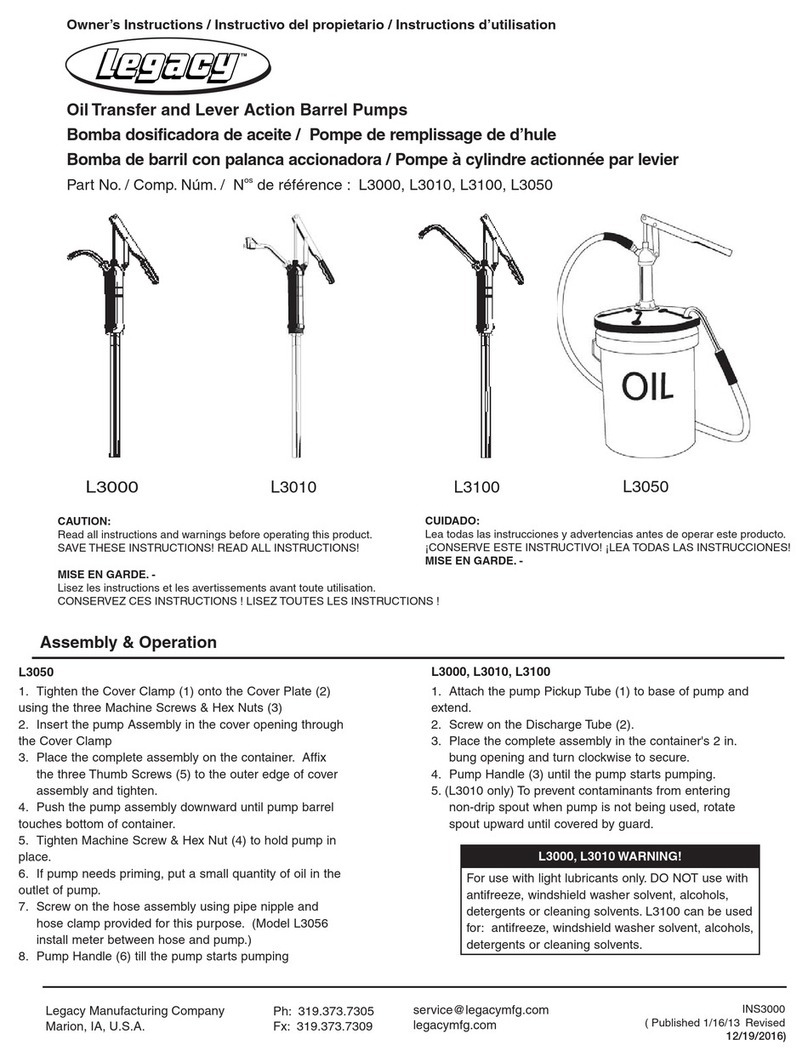 Legacy L3100 User manual