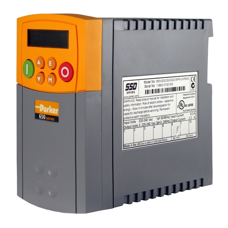 Parker 650 Series product manual