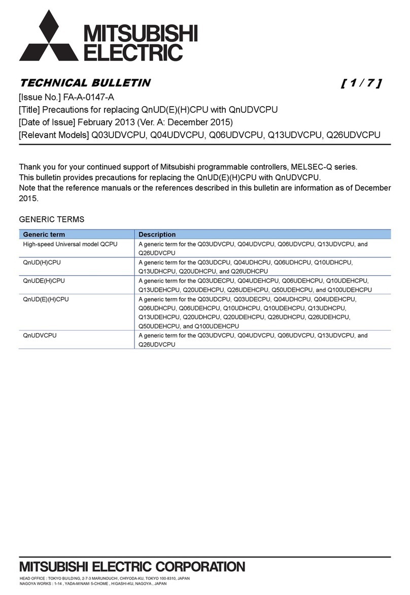 Mitsubishi Q04UDVCPU Technical bulletin