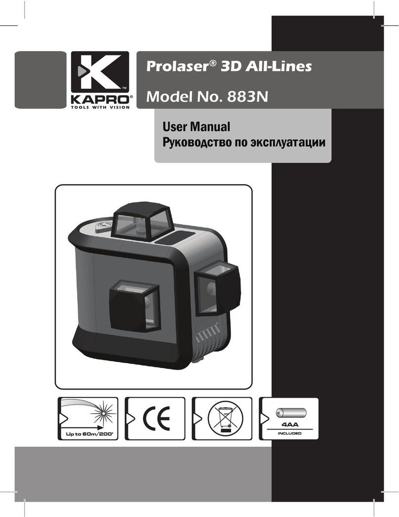 Kapro 883N user manual