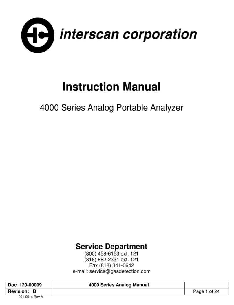 Interscan 4000 series instruction manual