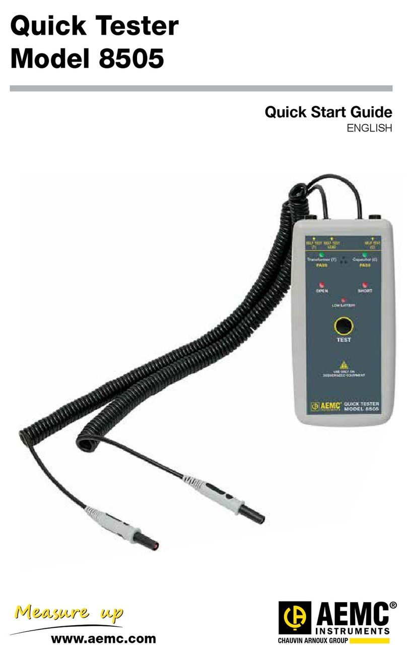 AEMC 8505 User manual