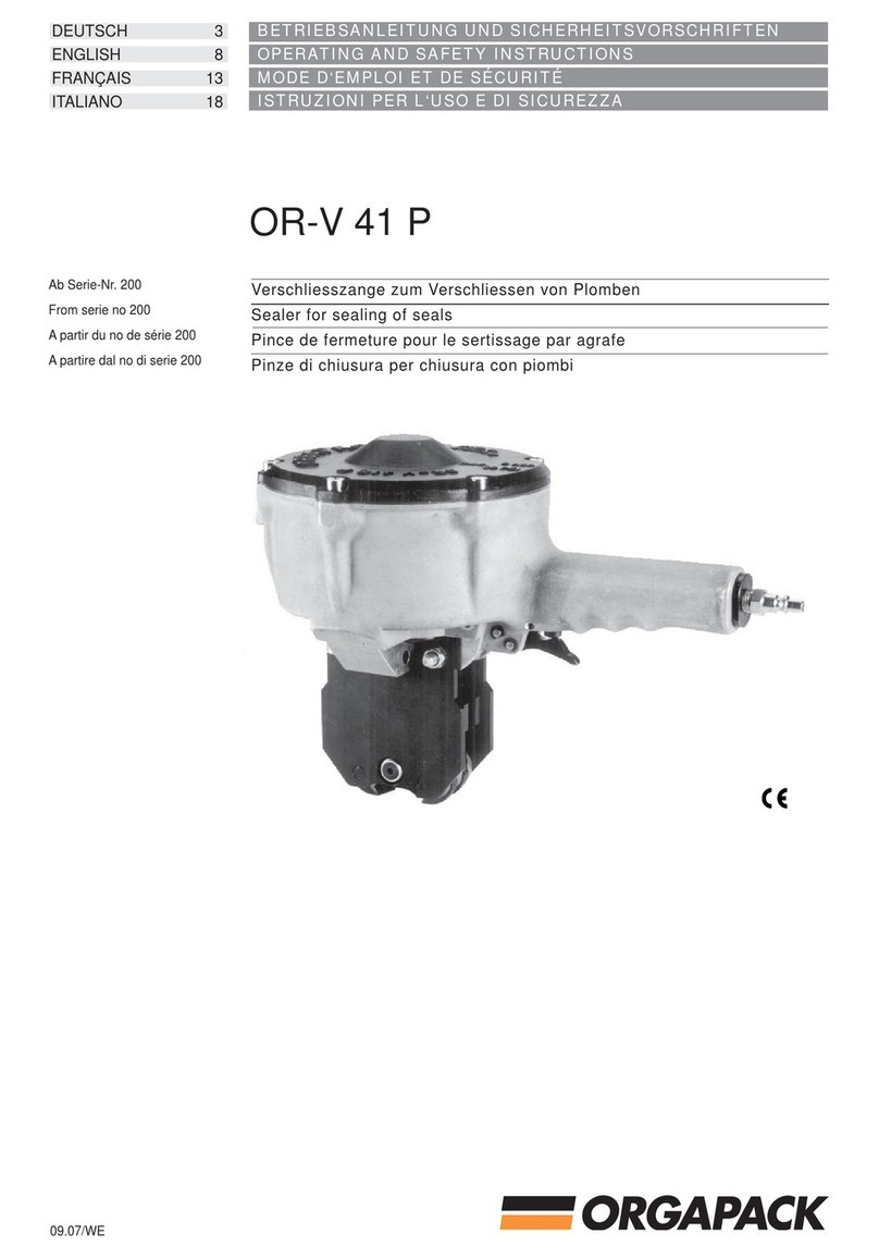 Orgapack OR-V 41 P Operating and safety instructions