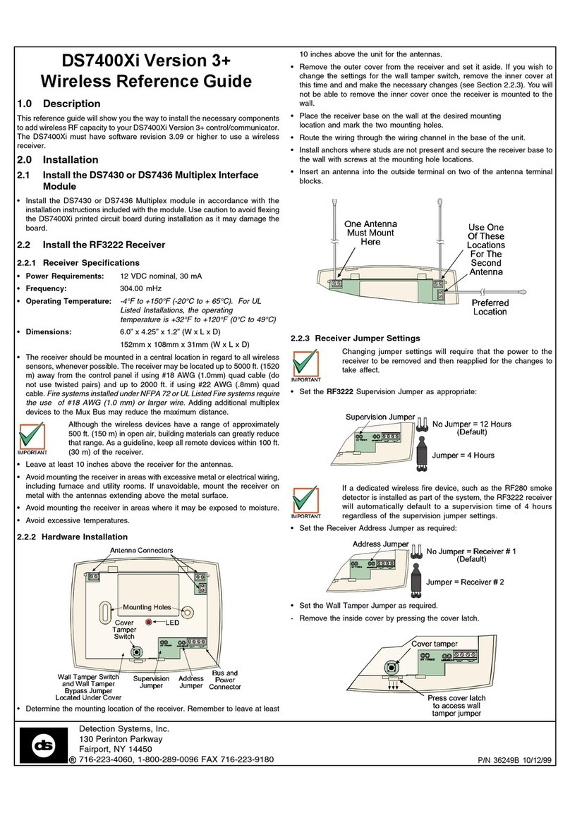 Detection Systems DS7400Xi User manual
