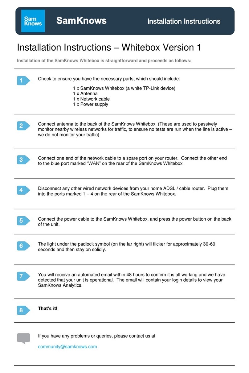 SamKnows whitebox version 1 installation instructions