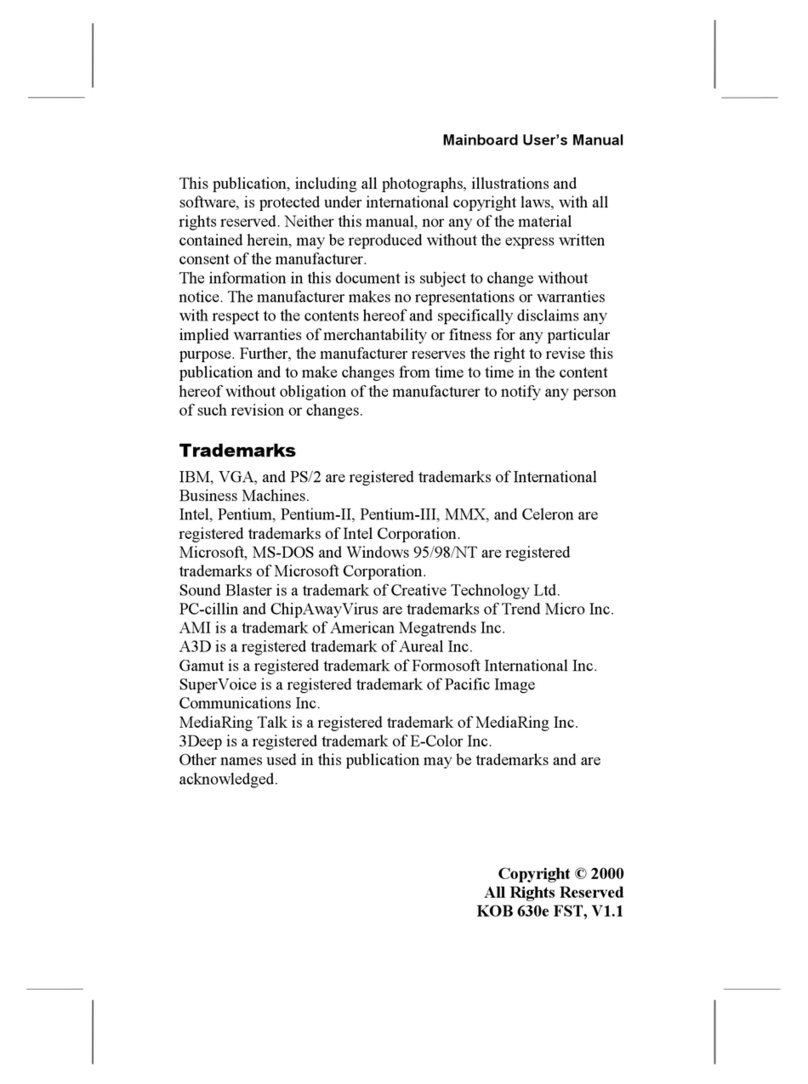Mercury kob 630e fst user manual