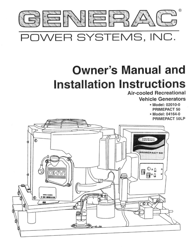 Generac Power Systems 02010-0 PRIMEPACT 50 Operating instructions Generac Power Systems 02010-0 PRIMEPACT 50 Operating instructions