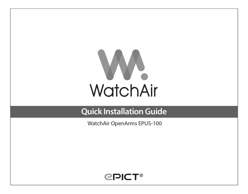 EPICT WatchAir OpenArms EPUS-100 Quick installation guide