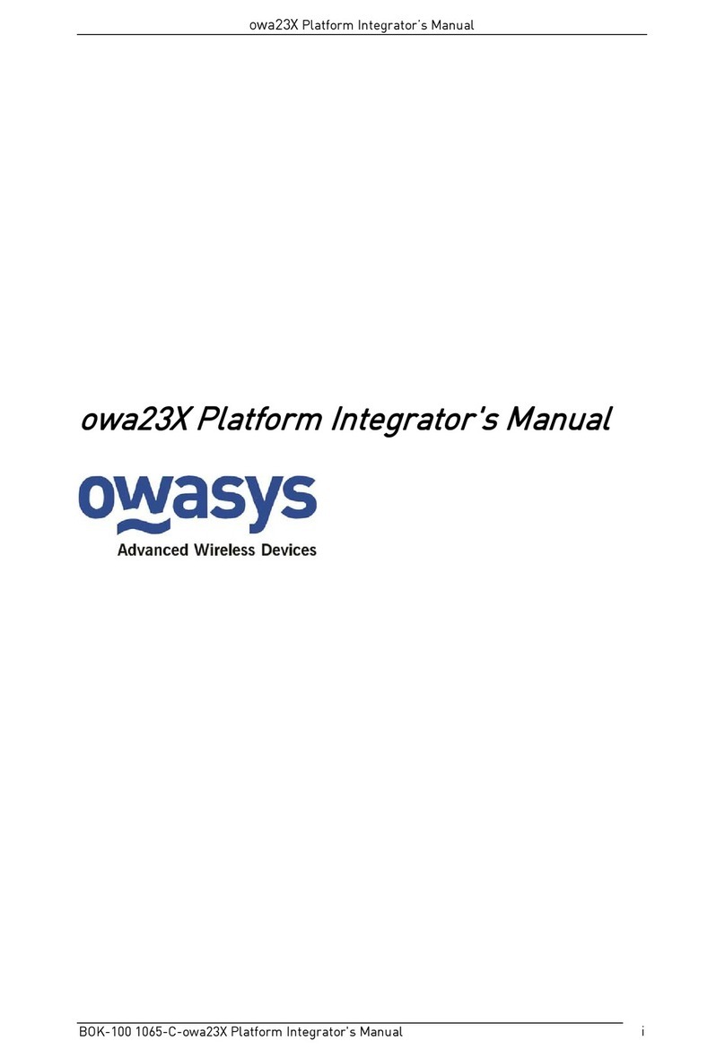 Owasys owa23X User manual