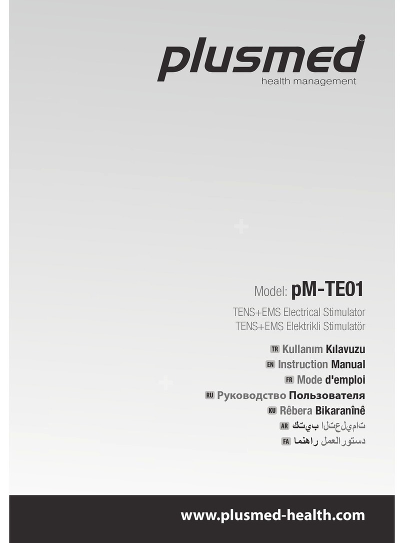 Plusmed pM-TE01 instruction manual