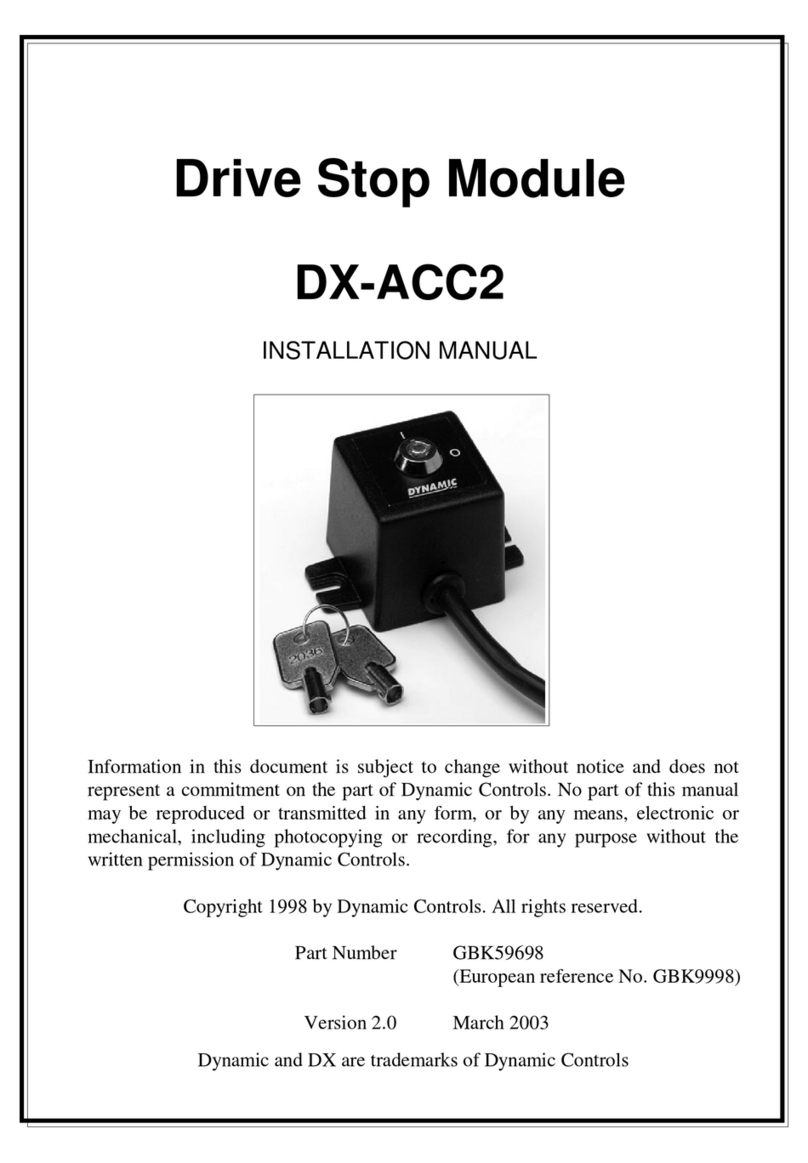 Dynamic Controls DX-ACC2 installation manual