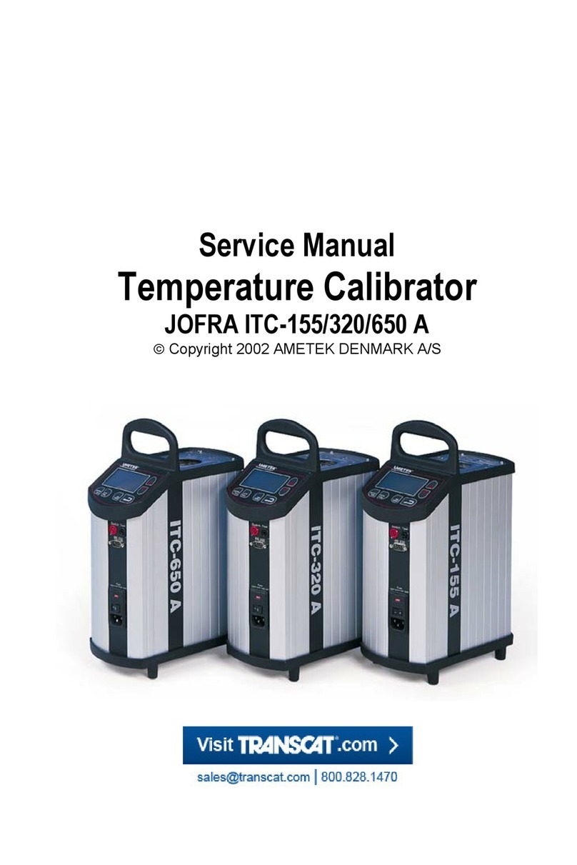 Transcat JOFRA ITC-155 A Service manual