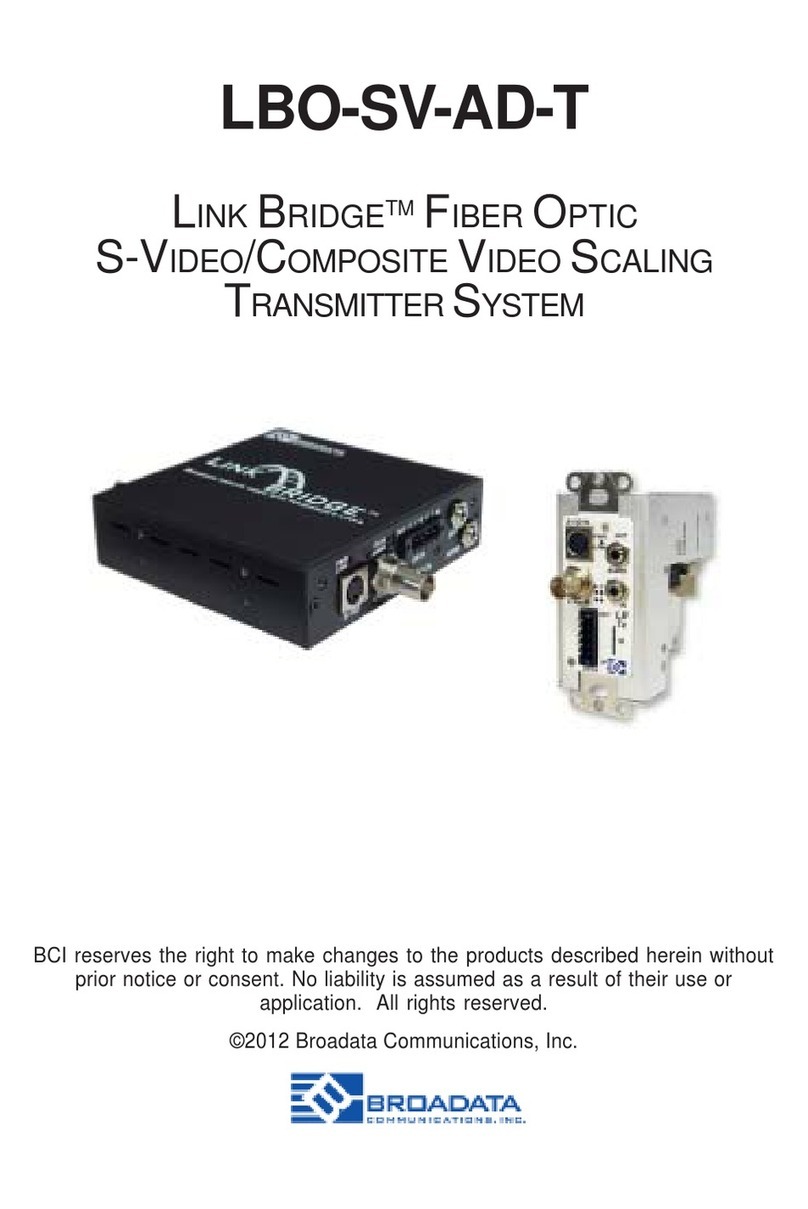 Broadata LBO-SV-AD-T User manual