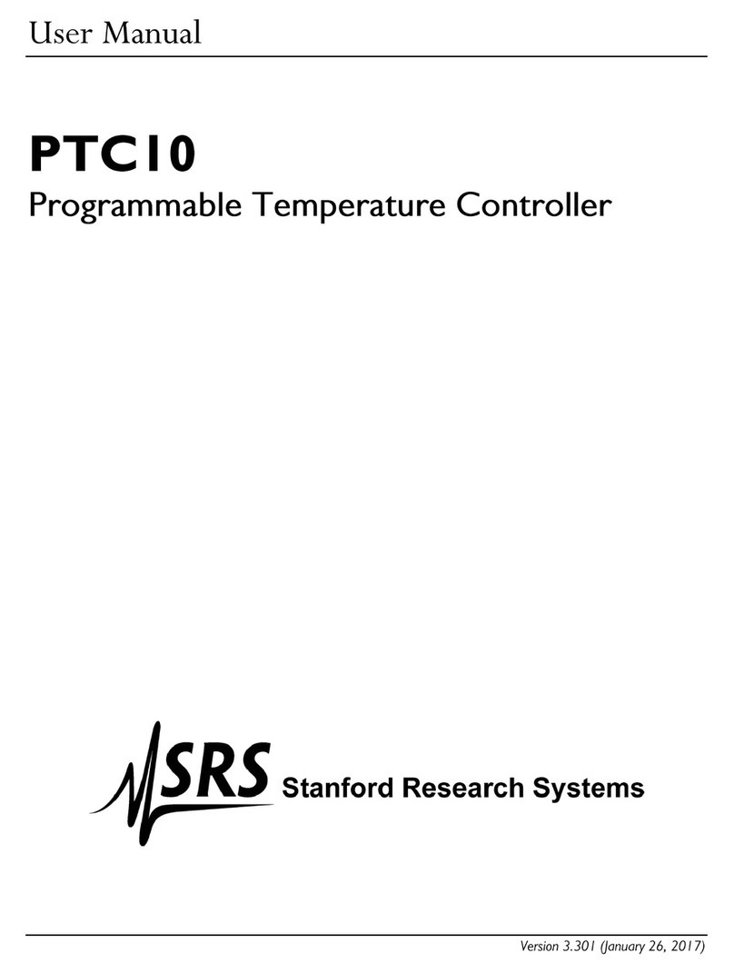 Stanford Research Systems PTC10 User manual