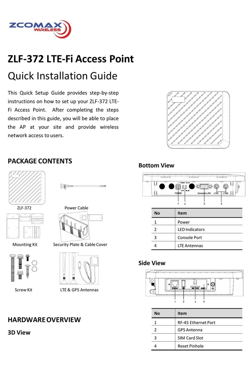 ZComax ZLF-372 User manual