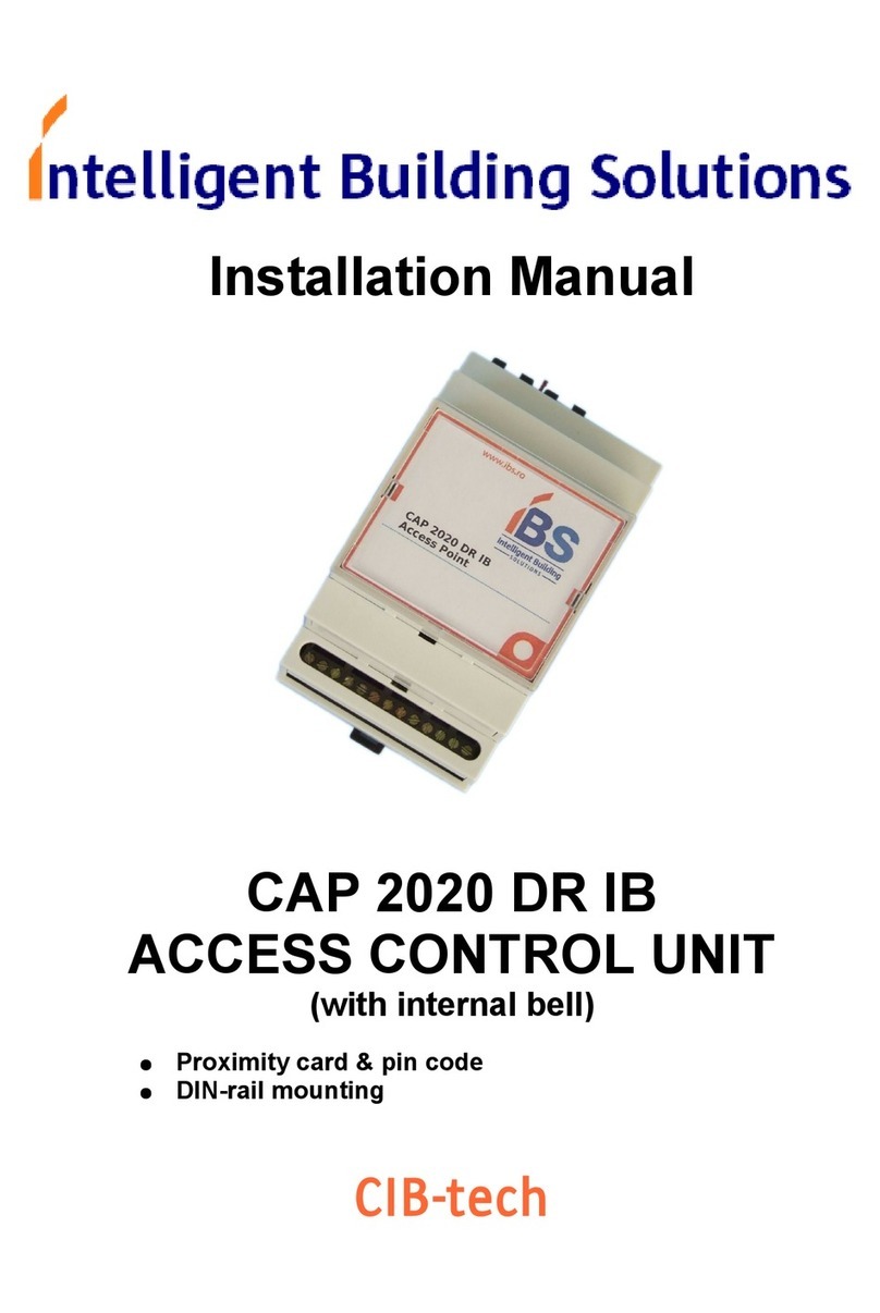 Intelligent Building Solutions CAP 2020 DR IB installation manual