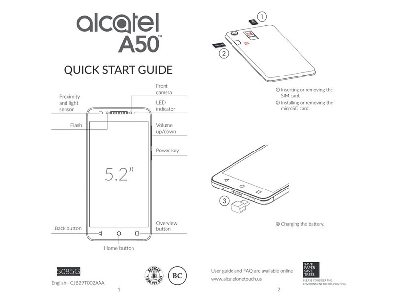 Alcatel A50 User manual