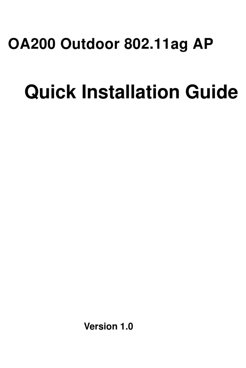 Sparklan OA200 Quick installation guide Sparklan OA200 Quick installation guide