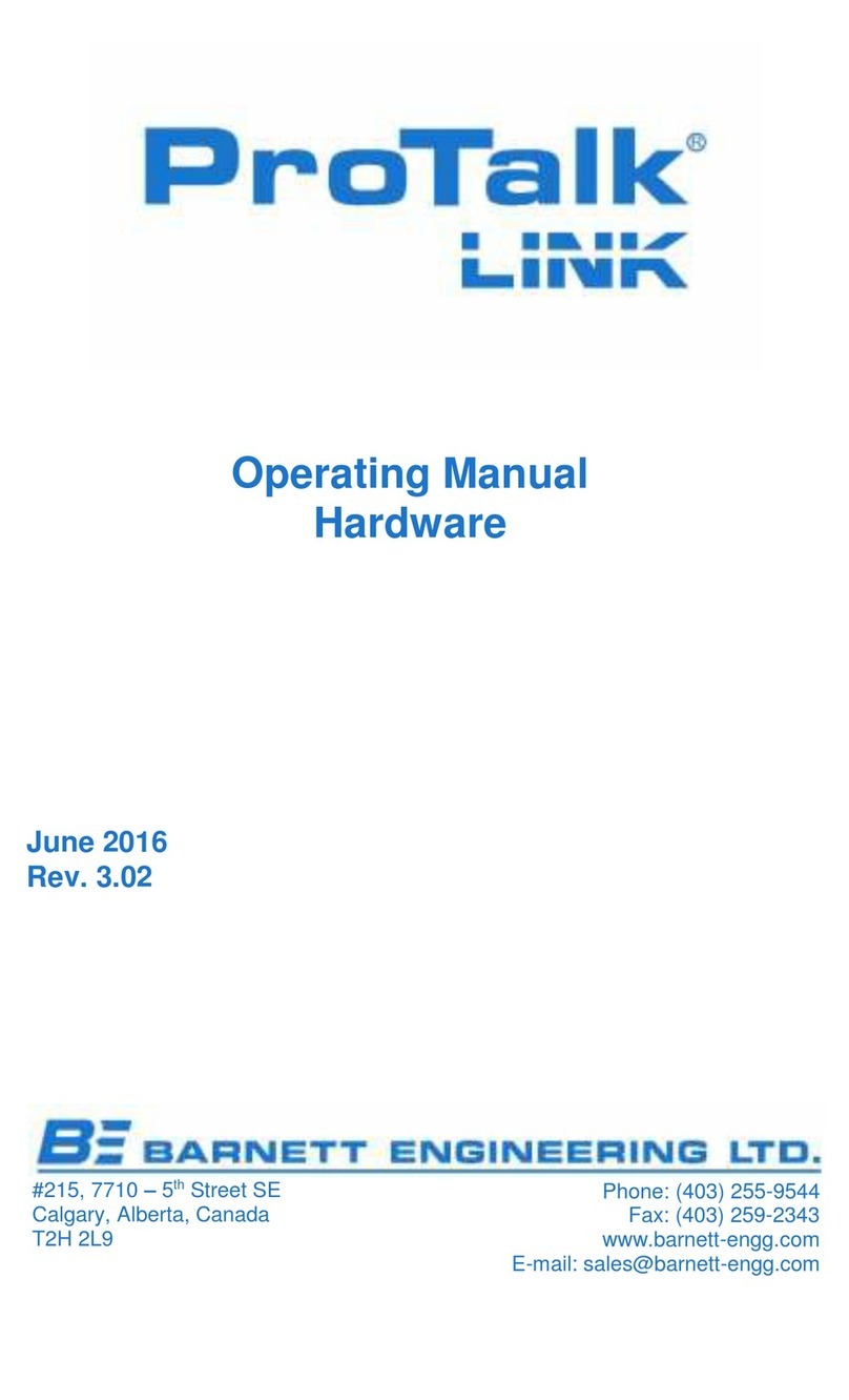 Barnett Engineering ProTalk LINK operating manual