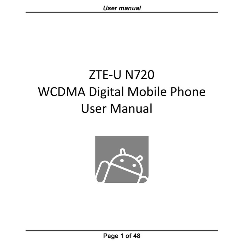 Zte U N720 user manual