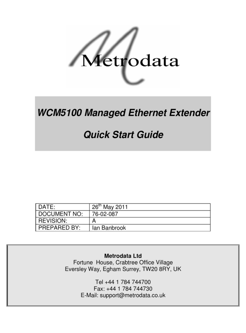 Metrodata WCM5100 quick start guide