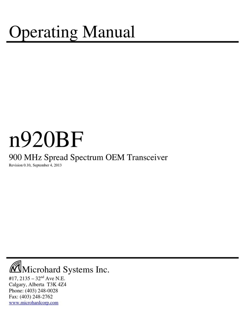 Microhard Systems n920BF operating manual