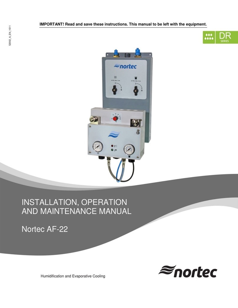 nor-tec AF22 Installation, operation and maintanance manual